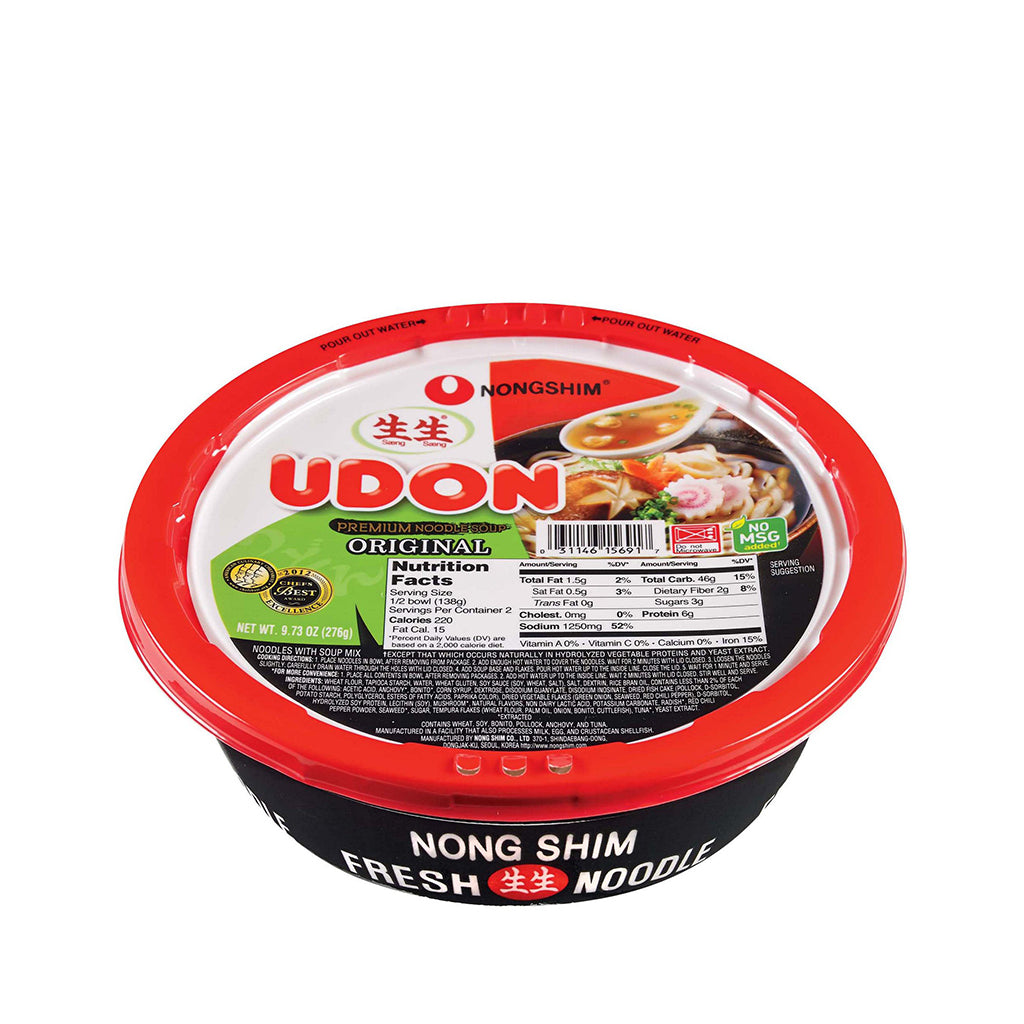 JNU712<br>Nongshim Fresh Udon Bowl (6Pk) 6/276G