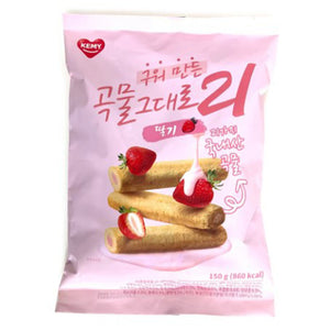 SG1102<br>GAEMI)PREMIUM GRAIN CRISPY ROLL STRAWBERRY 20/150G