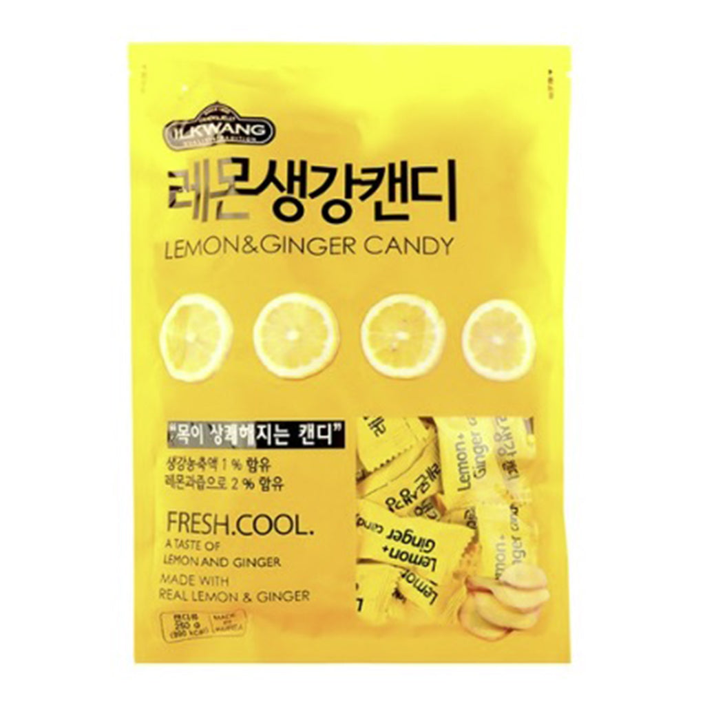 SI9902 IK)Lemon & Ginger Candy 10/250G Lemond Food