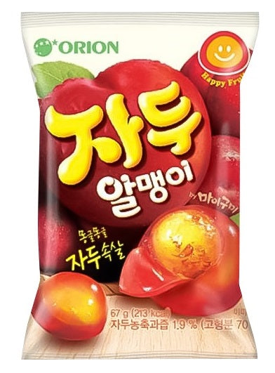 SO1039B<br>ORION)O JELLY REAL GUMMY CANDY PLUM 40/67G