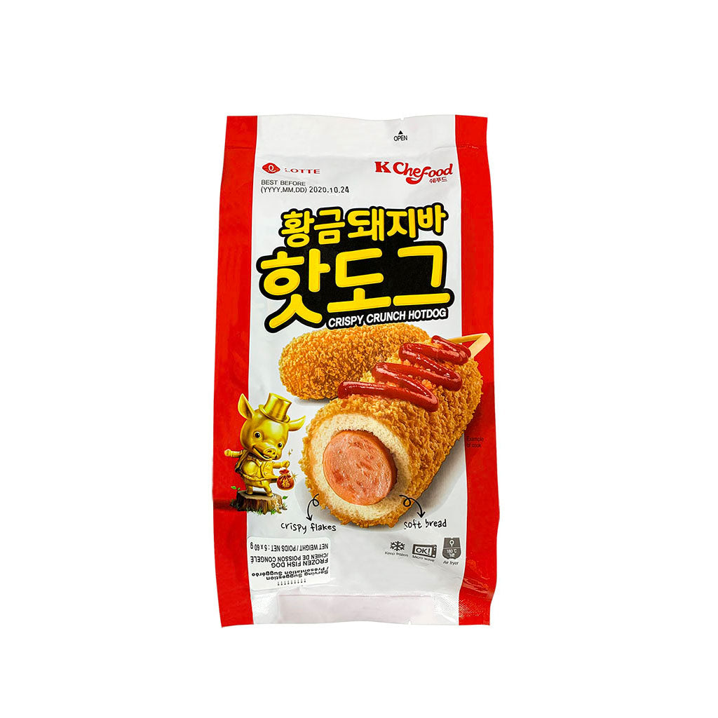 EL6001<br>Lotte Food Frozen Crispy Crunch Fish Dog 15/300G(60G*5)
