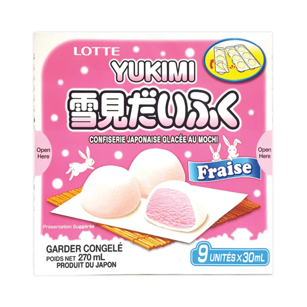IL49544<br>Lotte Food Yukimi Japanese Mochi Ice(Strawberry) 8/270ML(9P