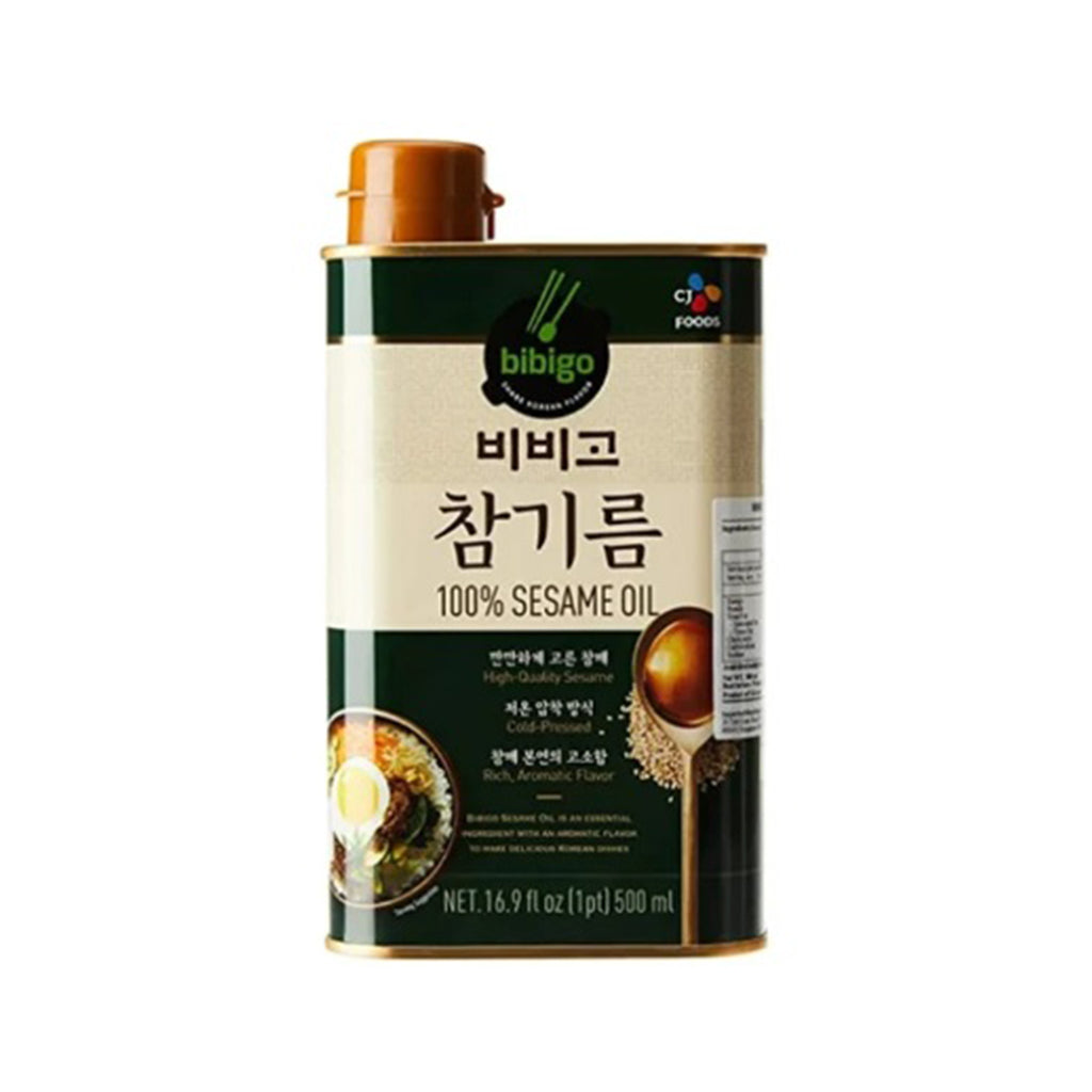 KB1022 <br>CJ)Bibigo Sesame Oil (Can) 12/500ML