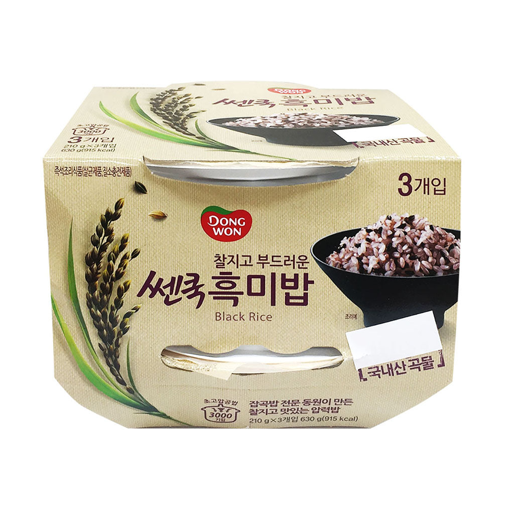 KD1065<br>Dongwon Cooked Black Rice (3Pcs) 6/3/210G