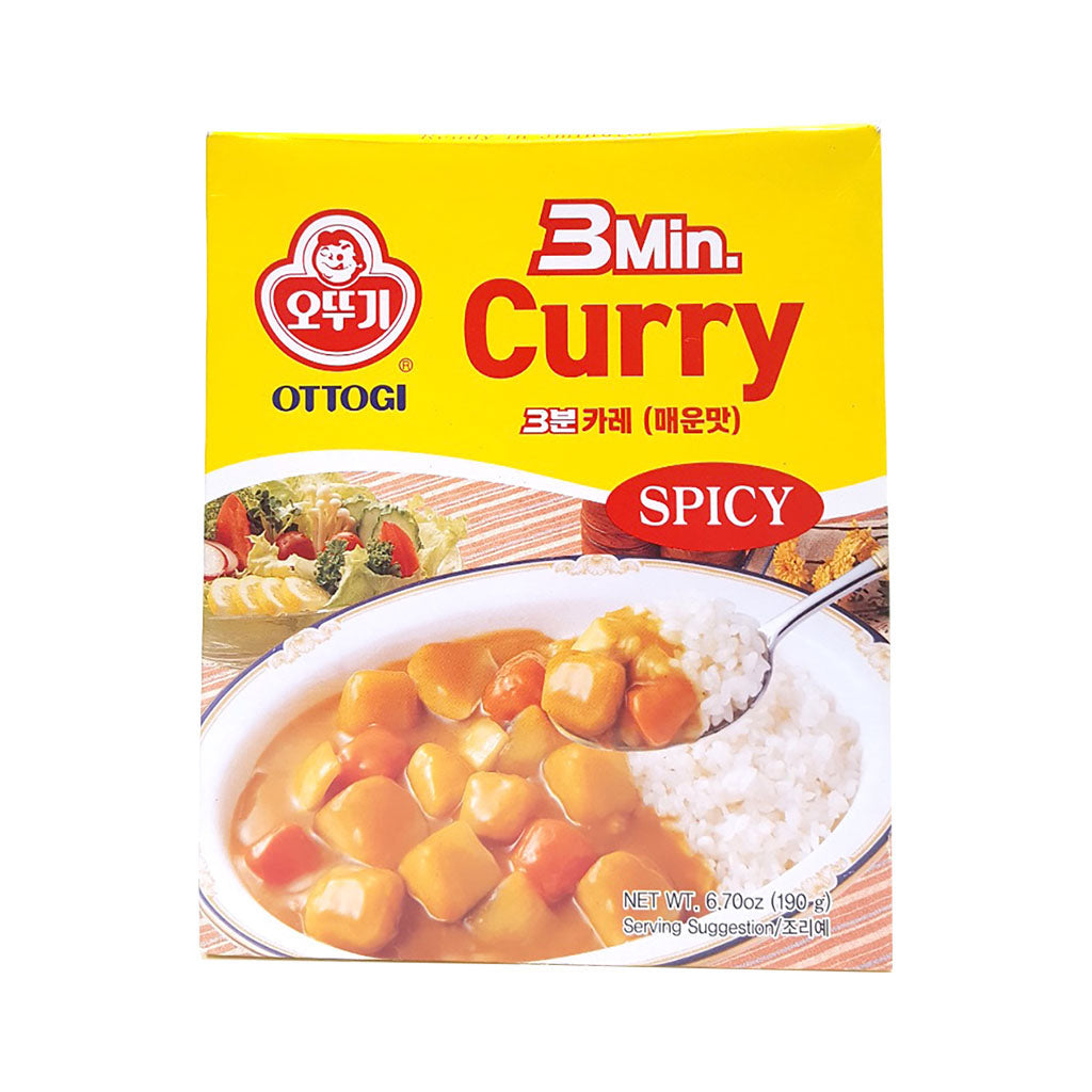 PO1210C<br>Ottogi 3Minutes Curry(Hot) 24/190G